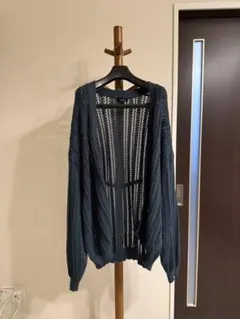 MONO-MART グリーン カーディガン