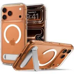 Spigen iPhone 17 Pro ケース（クリア・ホワイト）