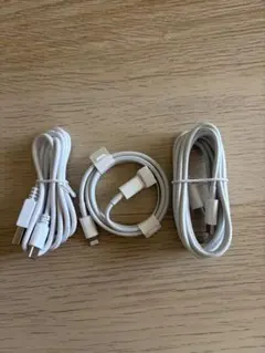 充電ケーブル 3本セット ホワイト