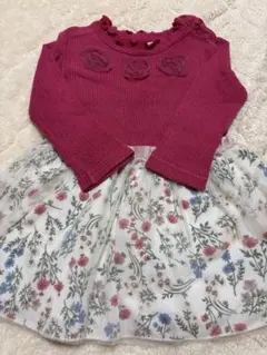 hakka baby ワインレッド ワンピース 80