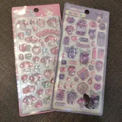 サンリオマイメロ・クロミ　ドロップシール2枚セット【ライセンス取得商品・正規品】