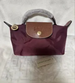 LONGCHAMP ワインレッド ミニバッグ