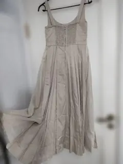 美品✦eimyistoireエイミーイストワール　プリーツワンピース　Sベージュ