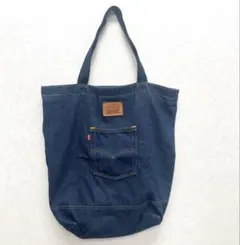 最終金額リーバイス バックポケット デニム トートバッグ ショルダー インディゴ