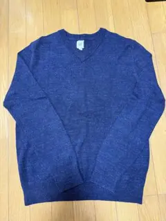 GAP Vネックニット セーター ネイビー Sサイズ 綿混