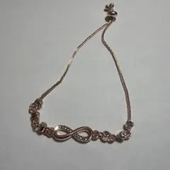 ローズゴールド 無限大シンボル ブレスレット