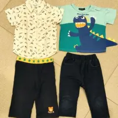 子供服 男の子 夏物 4点セット 90cmとズボン100
