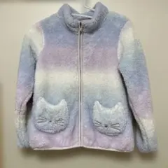 猫ポケット付きフリースジャケット