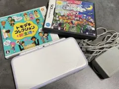 Newニンテンドー2DS LLラベンダー×ホワイト本体＋充電器＋ソフト2本セット
