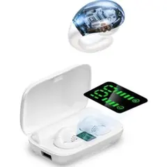 【未開封】 ワイヤレスイヤホン 耳挟み式 Bluetooth バッテリー搭載