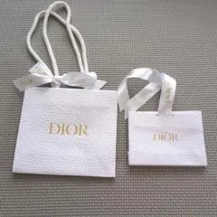 Dior ホワイトショップ袋 小　クリスチャンディオール