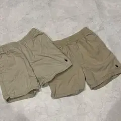 ポロ　ラルフローレン　ベージュ　ハーフパンツ　半ズボン　2点セット