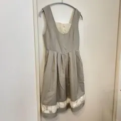 an another angelus 裾フラワーノースリーブワンピース
