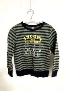 スヌーピー ストライプ トレーナー　UT 130センチ