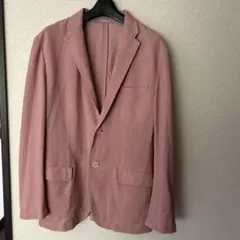 ピンク シングルブレスト ジャケット M