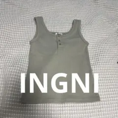 INGNI リブタンクトップ ヘンリーネック カーキのサムネイル