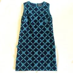 [美品]グレースコンチネンタル モチーフ刺繍レースワンピース