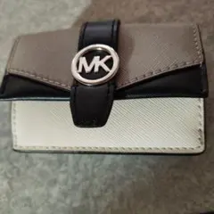 MICHAEL KORS 三つ折り財布 グレー/ホワイト