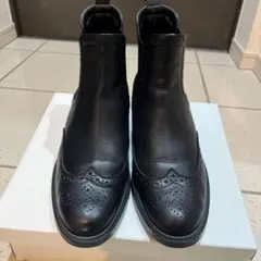 BARCLAY ブラック サイドゴアブーツ