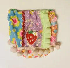 C.カラフルストロベリー柄可愛いバネ口小物入れ ハンドメイドプレゼント仕様ポーチ