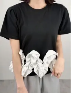 新品】Myu ボリュームフリルヘムTシャツ - メルカリ