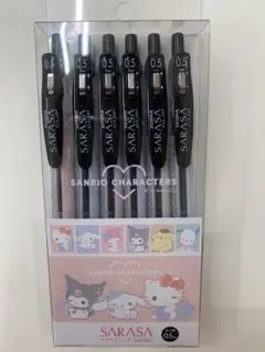 SARASA サンリオキャラクターズ ボールペン 6本セット 0.5mm