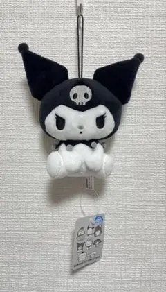 サンリオキャラクターズ　モノトーン　おすわりマスコット　クロミ