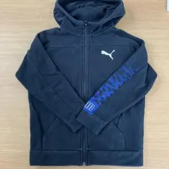 PUMA 黒 フルジップパーカー 130