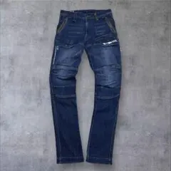 00s【archive】バイカーデニム/お兄系/フェード/マルチポケット/Y2K