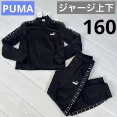 新品　PUMA ジャージ上下　160 長袖　長ズボン　黒　キッズ　男の子　女の子