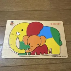美品　エドインター どうぶつ木製パズル ぞうのサムネイル