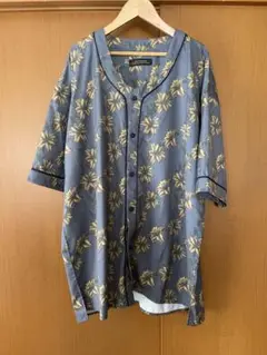 NANO UNIVERSE 半袖アロハシャツ グレー