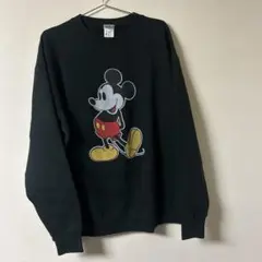 Disney ミッキーマウス スウェット ブラック
