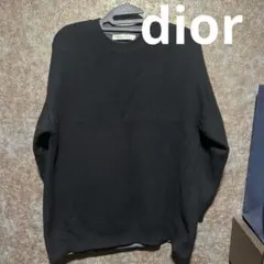 dior カシミヤセーター　背中ロゴ　ブラックのサムネイル