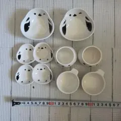 シマエナガ食器セット8個のサムネイル