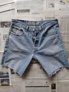 90s USA製 Levi's 501-0000 カットオフデニムショーツのサムネイル