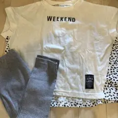 WEEKEND プリント Tシャツ 100 パンツセット
