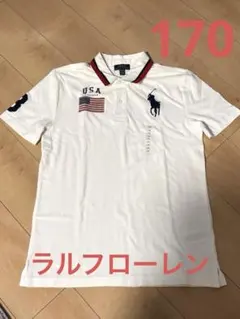 未使用 ラルフローレン キッズ 半袖 ポロシャツ トップス 170 ポロ 白