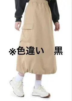 New Balance ブラック ロングスカート L