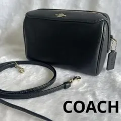 COACH ショルダーバッグ ブラック レザー