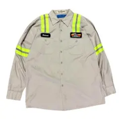 CiNTAS ワークシャツ　長袖　企業　ワッペン　アメリカ古着