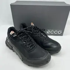 ECCO エコー GORE-TEX ブラック ロゴ 厚底 スニーカー モード