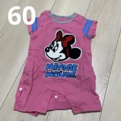ミニーマウス ロンパース　60センチ