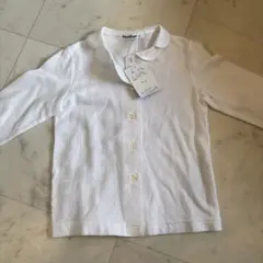 familiar 襟付きボタンシャツ 90cm ホワイト