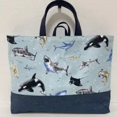 レッスンバッグ ハンドメイド ループ付き