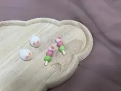 ミニチュアセット　雪うさぎと３色団子