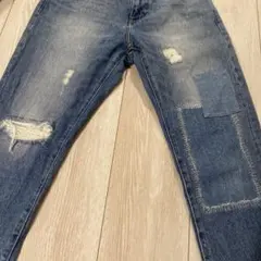 BAYFLOW DENIM ダメージデニムパンツ　パッチワーク　ジーンズ