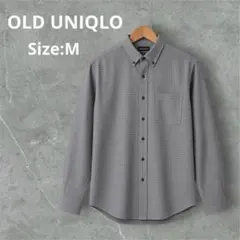 【OLD UNIQLO】00s Y2K チェック ボタンダウンシャツ M