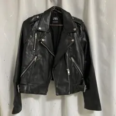 ZARA ブラック ライダースジャケット S