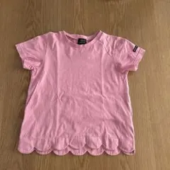 petit main 【オーガビッツ】スカラップ半袖Tシャツ 130